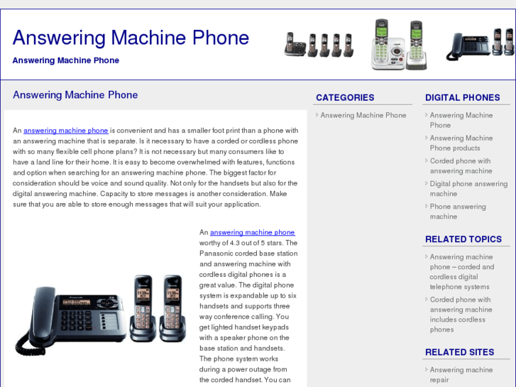 www.answeringmachinephone.com