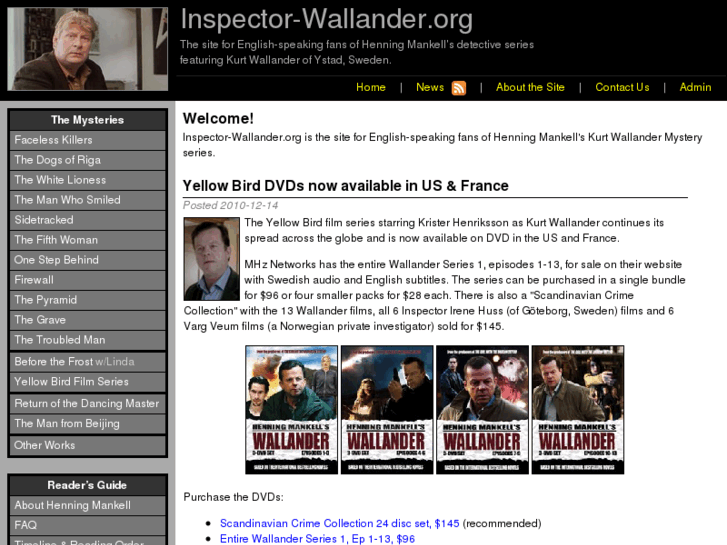 www.inspector-wallander.com