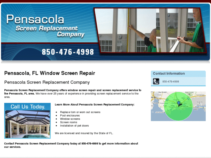 www.pensacolascreenreplacement.com