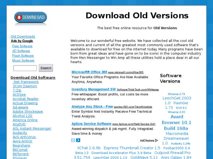 www.downloadoldversions.com