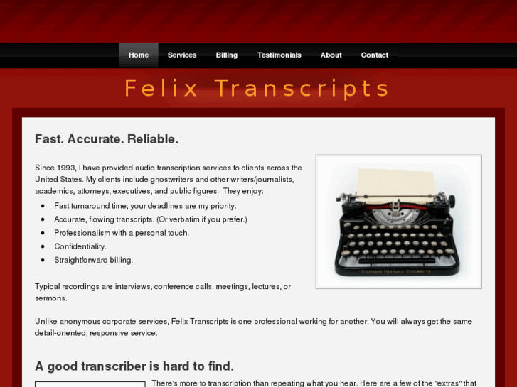 www.felixtranscripts.com
