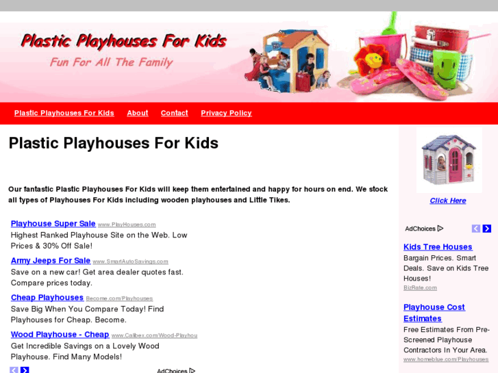 www.plasticplayhousesforkids.org