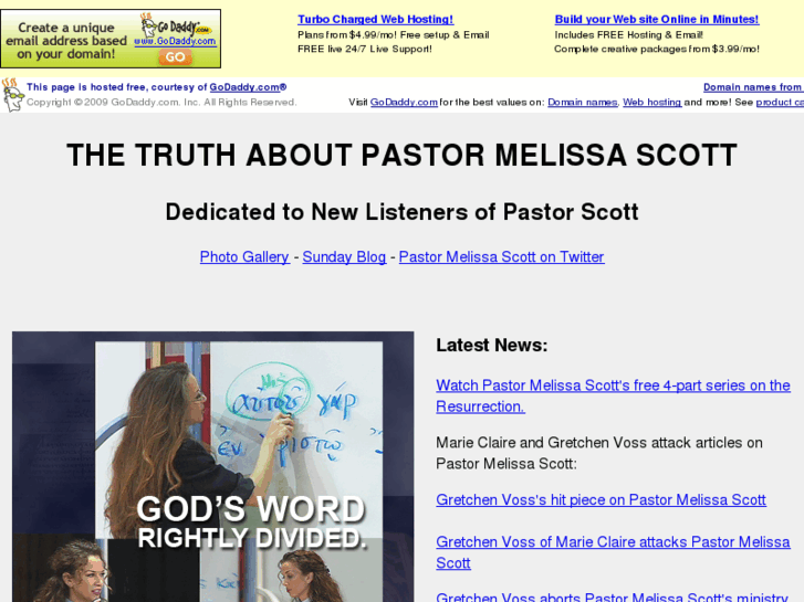 www.truthaboutpastormelissascott.com