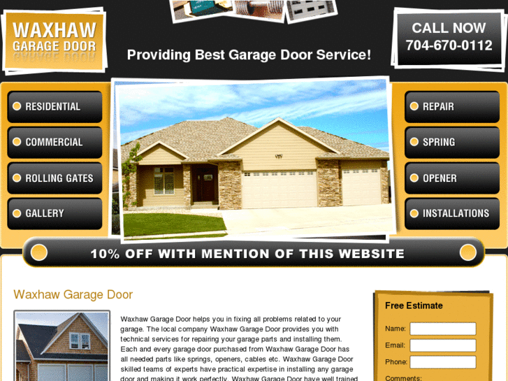 www.waxhawgaragedoor.net