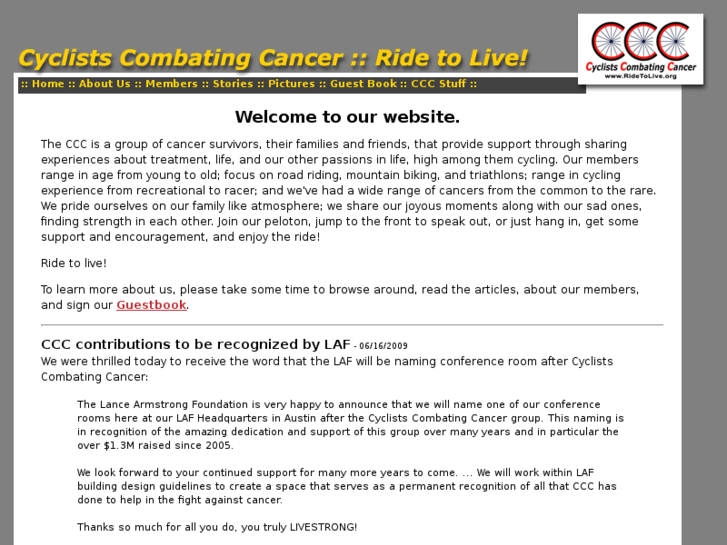 www.cyclistscombatingcancer.com