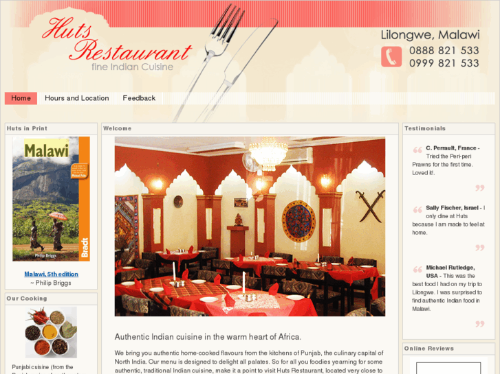 www.hutsrestaurant.com