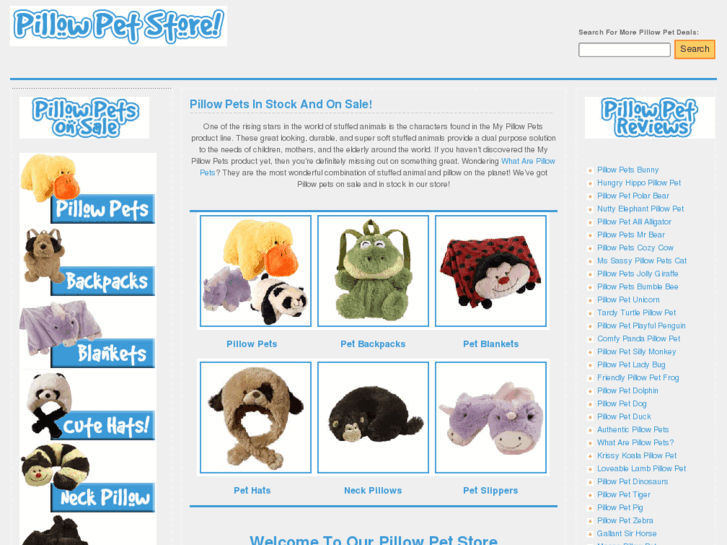 www.pillowpetstore.com