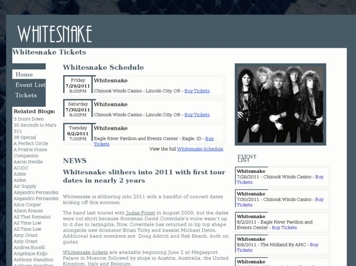 www.whitesnaketickets.com