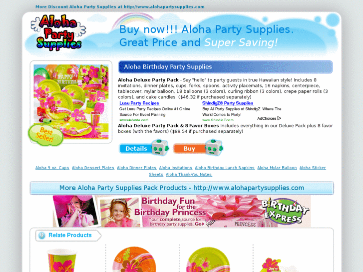 www.alohapartysupplies.com