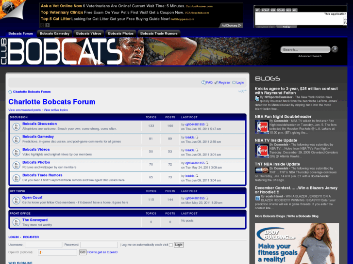 www.clubbobcats.com