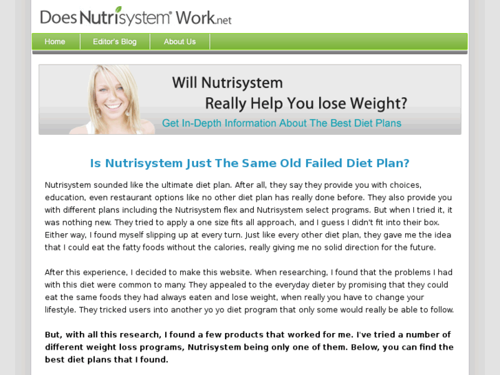 www.doesnutrisystemwork.net