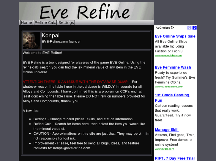 www.eve-refine.com
