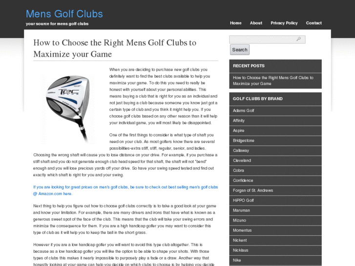 www.mensgolfclubs.org