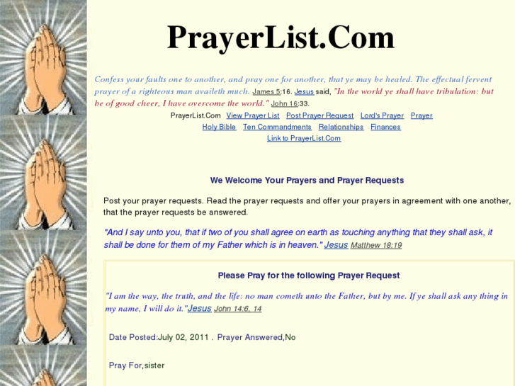 www.prayerlist.com