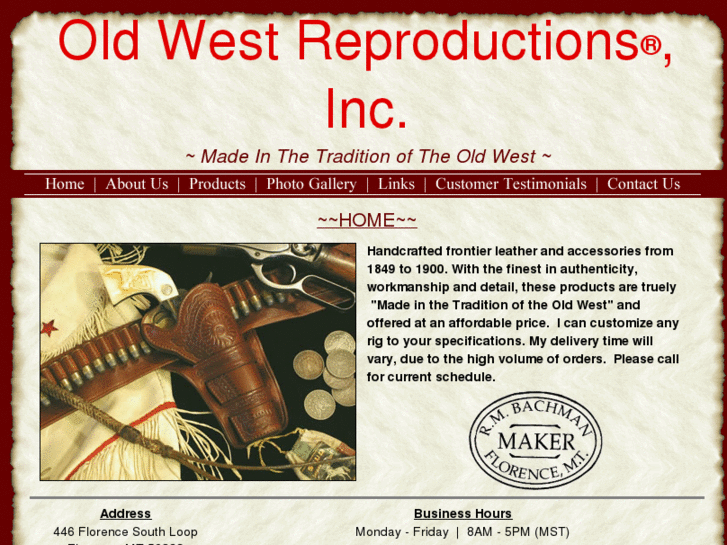 www.oldwestreproductions.net