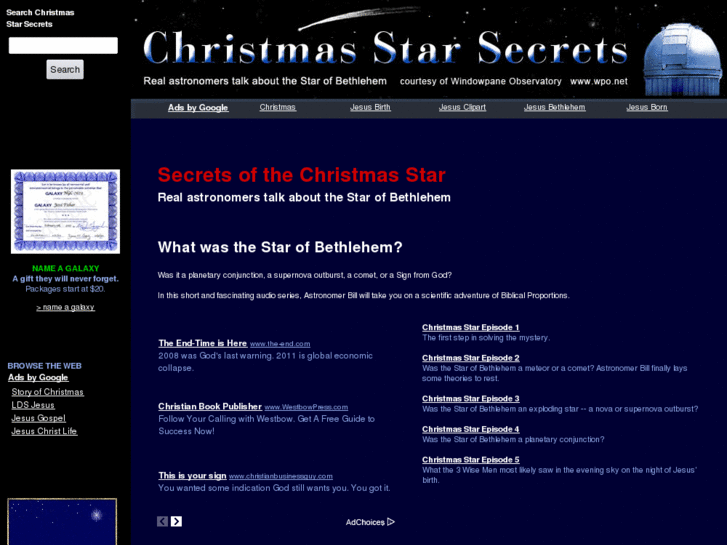 www.christmasstarsecrets.com