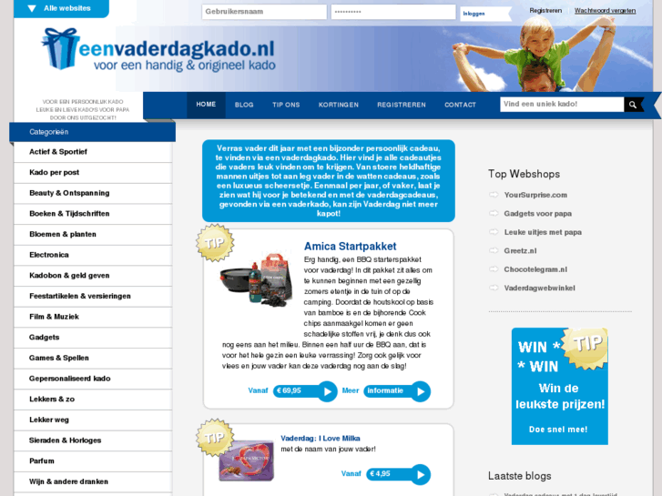 www.eenvaderdagkado.nl