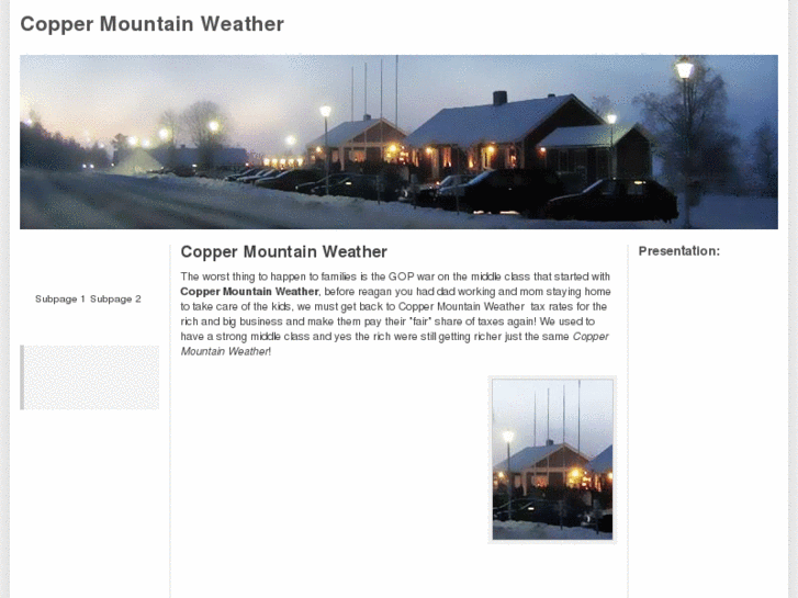 www.coppermountainweatherreport.com