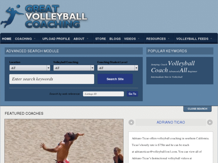 www.greatvolleyballcoaching.com