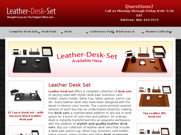 www.leather-desk-set.info