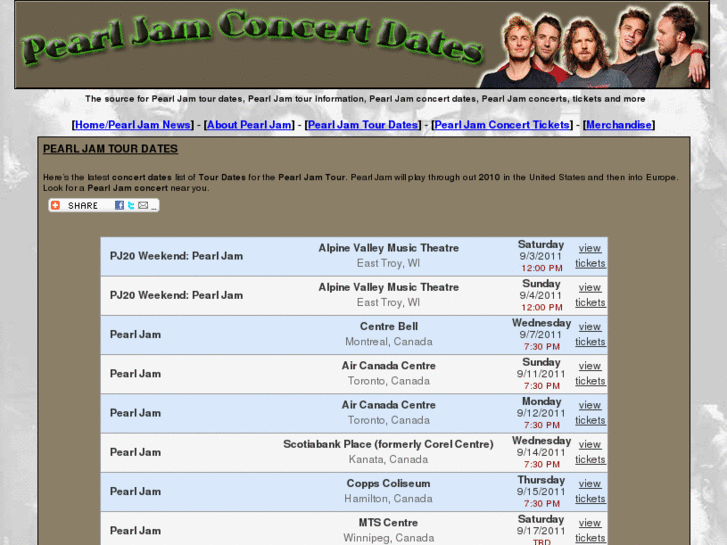 www.pearljamconcertdates.com