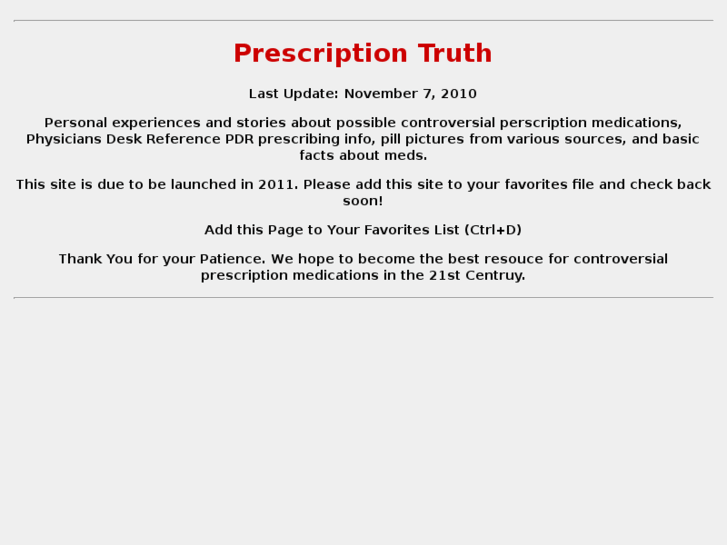 www.prescriptiontruth.com