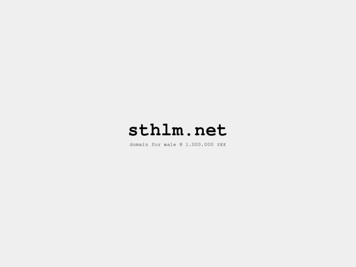 www.sthlm.net