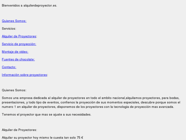 www.alquilerdeproyector.es