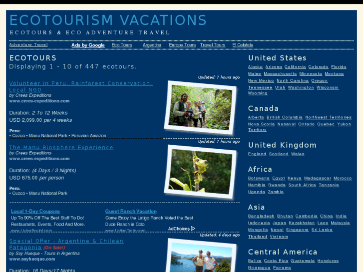 www.ecotourism-vacation.com