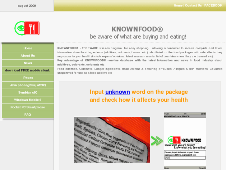 www.knownfood.com