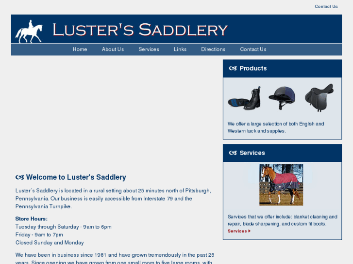 www.lusterssaddlery.com