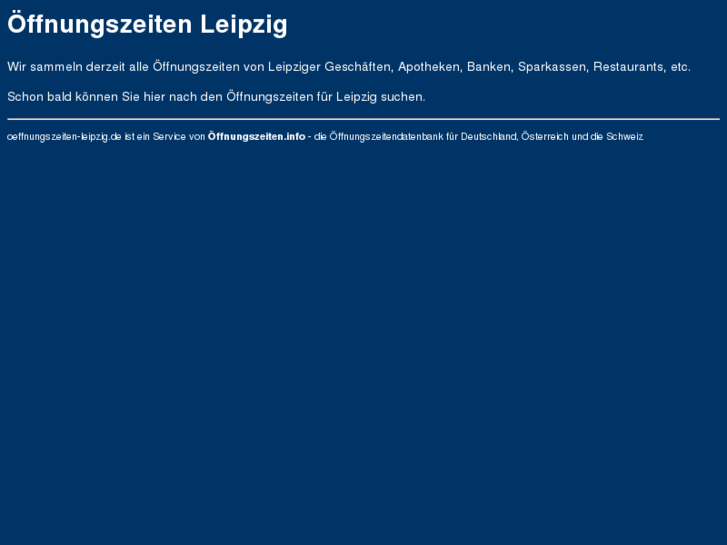www.oeffnungszeiten-leipzig.de
