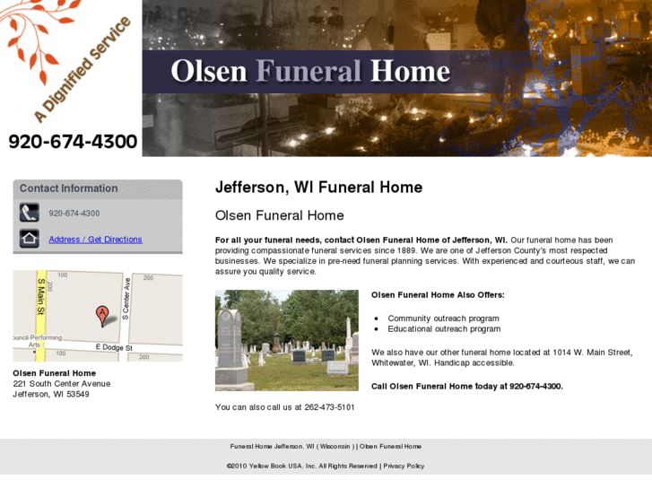 www.olsenfuneralhome.net