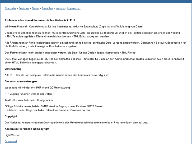 www.phpkontaktformular.de