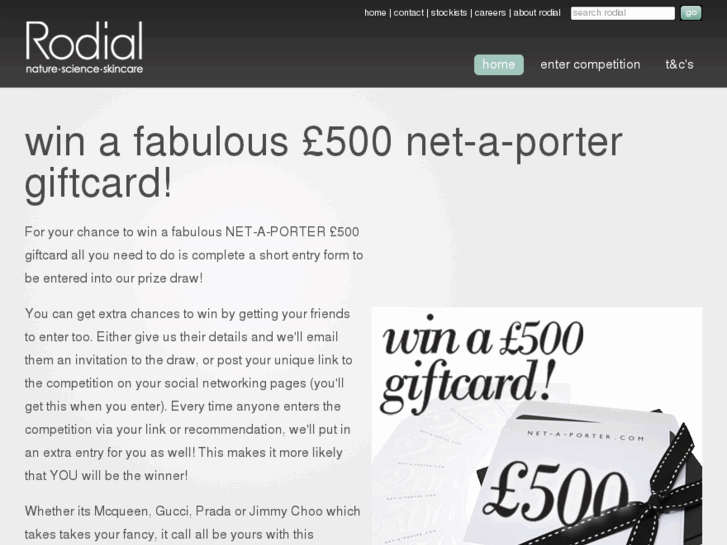 www.rodial-competition.co.uk