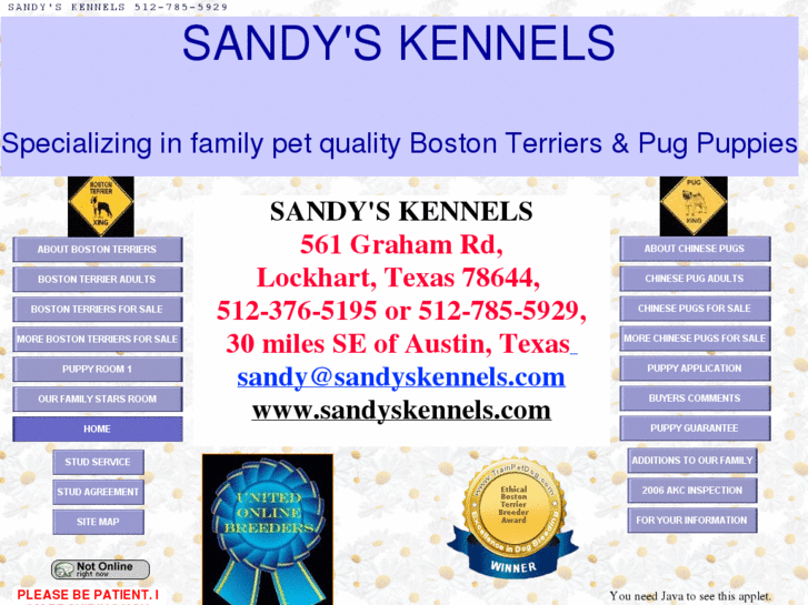 www.sandyskennels.com