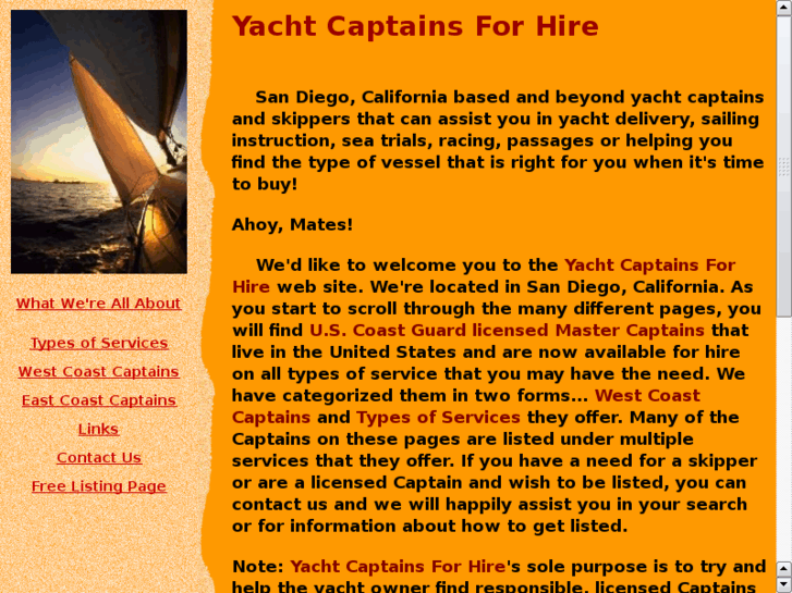 www.yachtcaptainsforhire.com