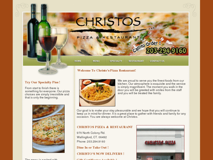 www.christospizzarestaurant.com