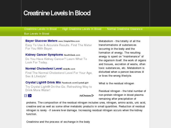 www.creatininelevelsinblood.com