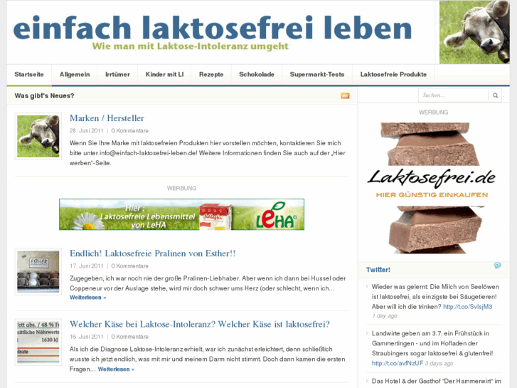 www.einfach-laktosefrei-leben.de