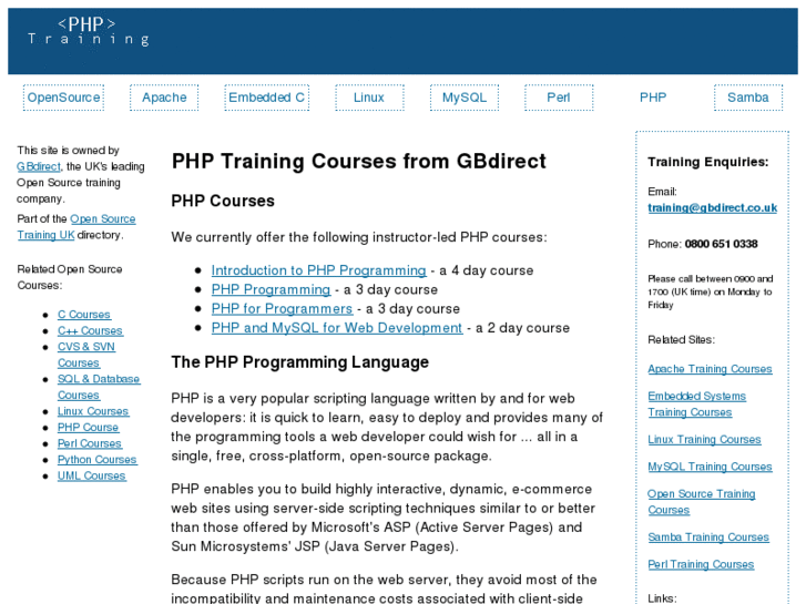 www.phptrainingcourses.co.uk