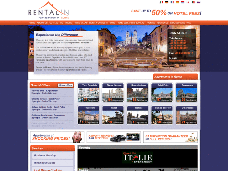 www.rentalinrome.com