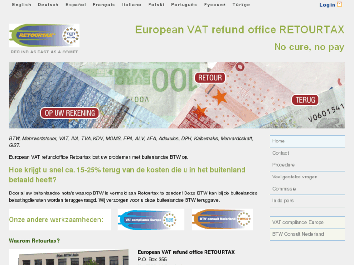 www.retourtax.nl