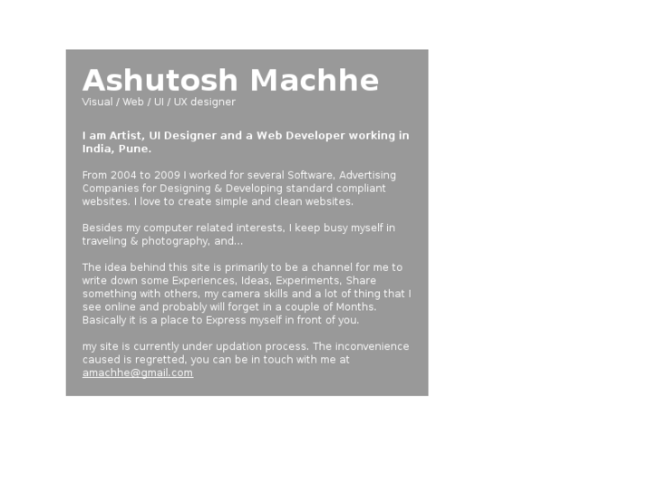 www.ashutoshmachhe.com