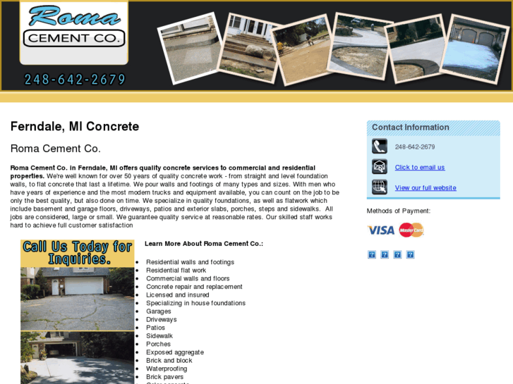 www.cementcontractorsroyaloakmi.com