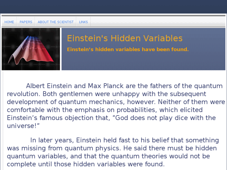 www.einsteinhiddenvariables.com