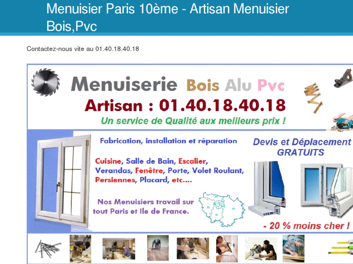 www.menuisierparis10eme.com