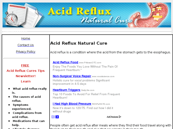 www.acidrefluxcurestips.com