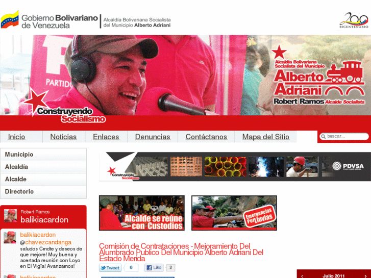 www.albertoadriani.gob.ve