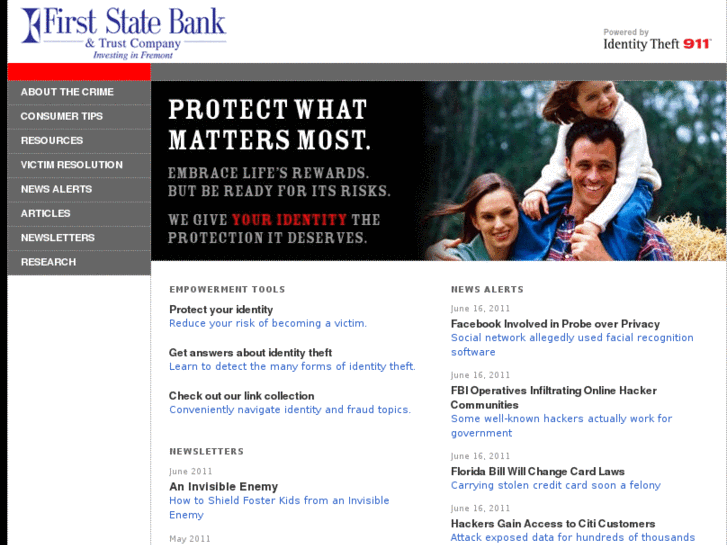 www.identitytheft911-firststatebankandtrust.com